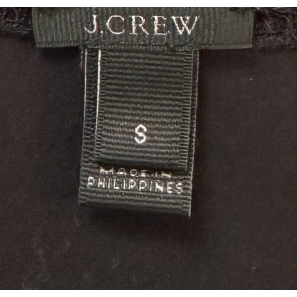 J. Crew Ruffle-Front Wrap Bodysuit Black H3685 Size S - Picture 13 of 15